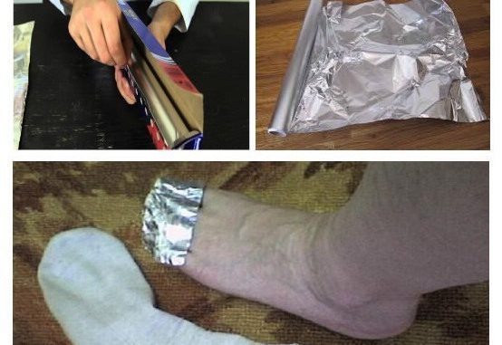 Wrap aluminum foil over the limb